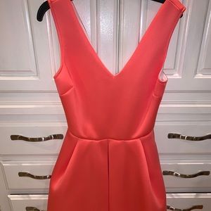 Coral Neoprene Dress